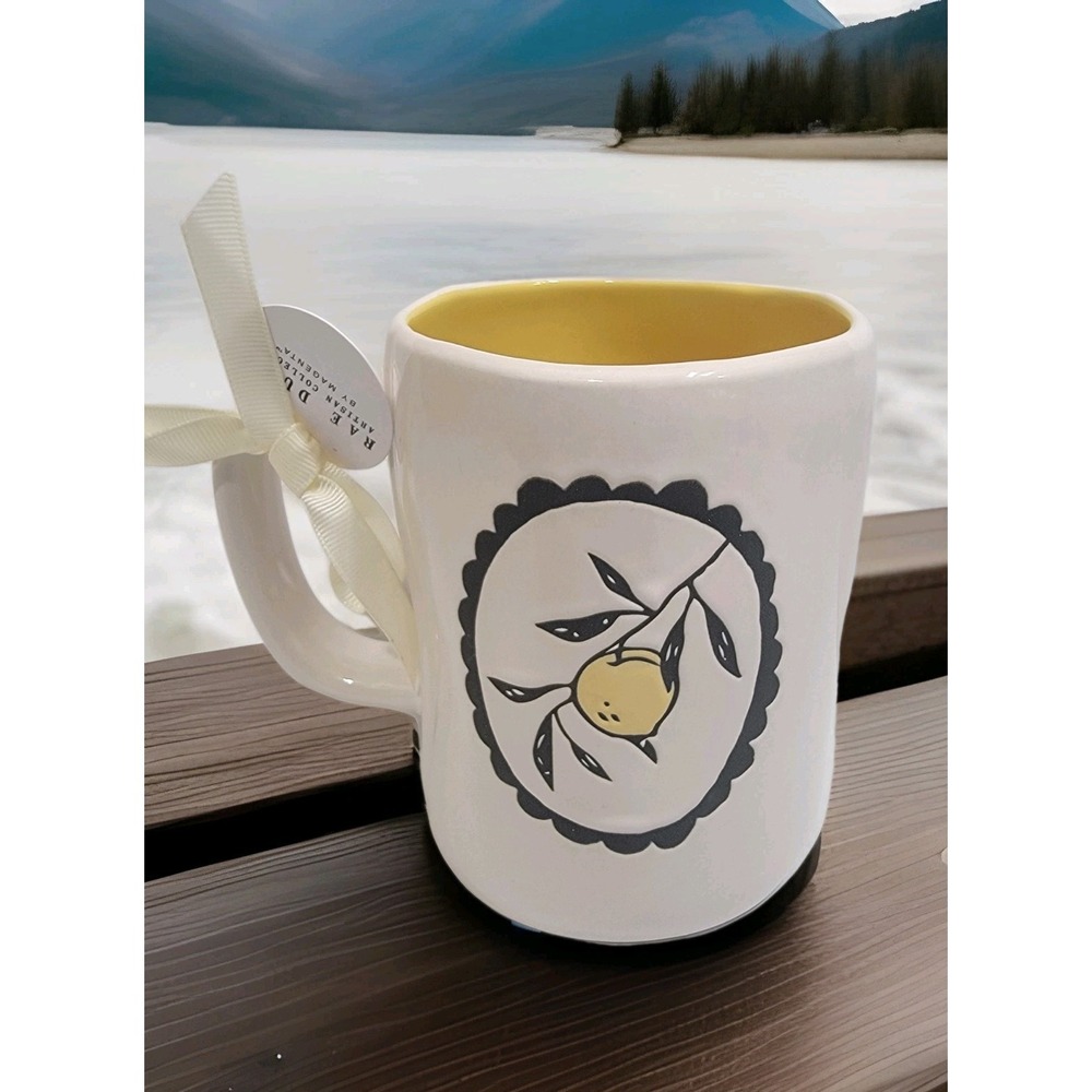 NEW! Rae Dunn "Cup Of Sunshine" Embossed 2025 Mug Wit Lemon‎ Tree Branch